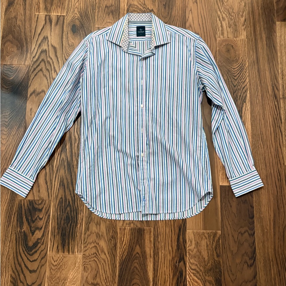 Tailorbyrd Multicolor Striped Men's Shirt